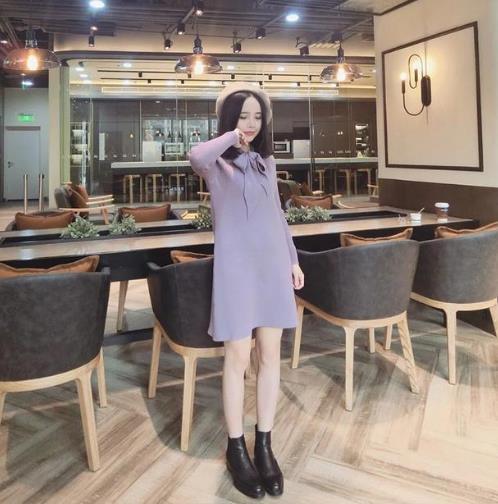 单穿打底都百搭的针织毛衣连衣裙：优雅大气显身材