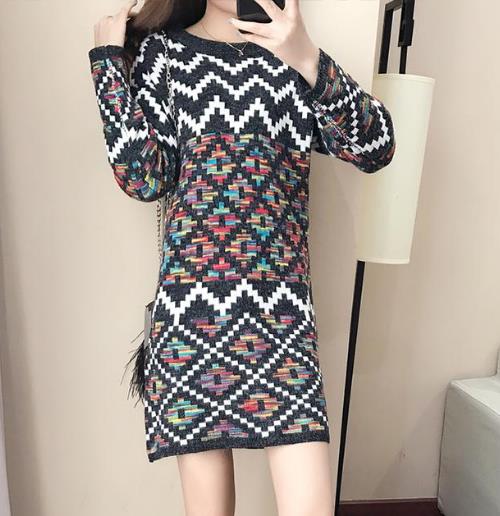 单穿打底都百搭的针织毛衣连衣裙：优雅大气显身材