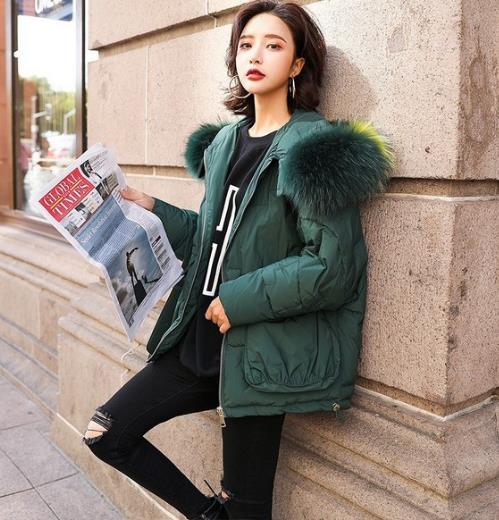 降温必备羽绒服:时尚显瘦大毛领灯笼袖羽绒服 降温必备羽绒服:时尚显瘦大毛领灯笼袖羽绒服