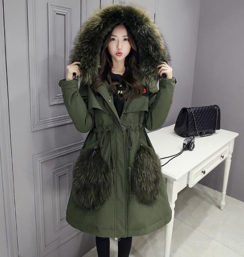 降温必备羽绒服：时尚显瘦大毛领灯笼袖羽绒服