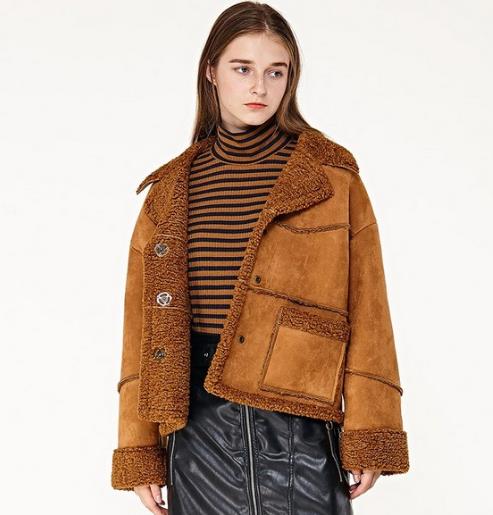 麂皮绒加厚短外套的多种搭配：时尚又优雅（图）