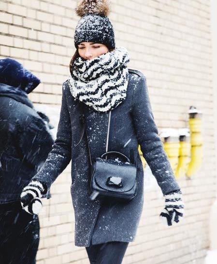 保暖利器围巾：教你冬季毛线帽时尚戴法（图）