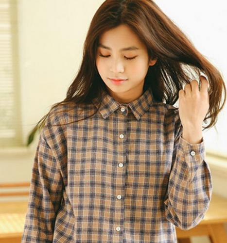 经典格子衫穿搭示范：小清新范儿的最爱（图）