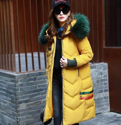 降温必备加长收腰连帽羽绒服搭配：显瘦又减龄