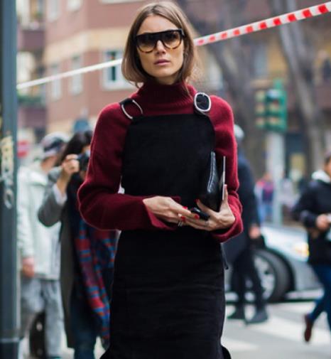 过年该怎样穿：红色针织搭配红色外套示范（图）