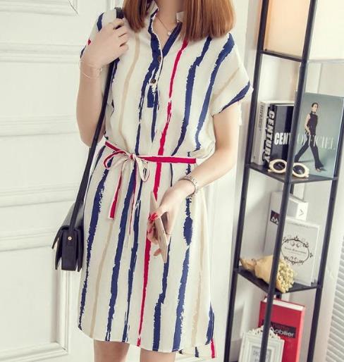 微胖MM怎么穿系带宽松连衣裙：5款连衣裙显高显瘦