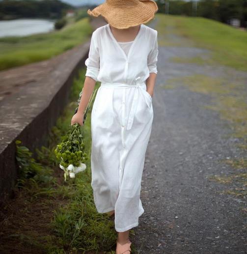 微胖MM怎么穿系带宽松连衣裙：5款连衣裙显高显瘦