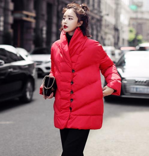 立领宽松加厚直筒棉服搭配链条包:时尚显瘦(图) 立领宽松加厚直筒棉服搭配链条包:时尚显瘦(图)