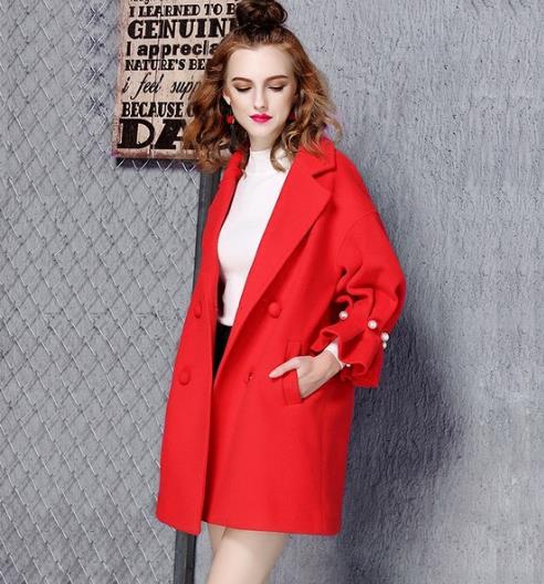 立领宽松加厚直筒棉服搭配链条包：时尚显瘦（图）