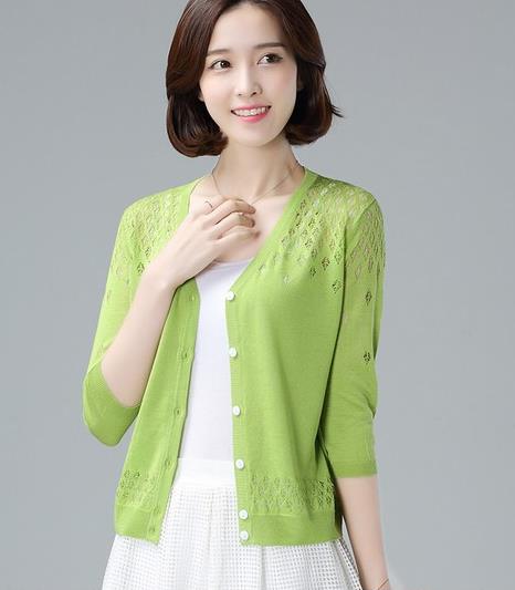 2017早秋蝙蝠袖绑带针织外套：女装新款外套推荐