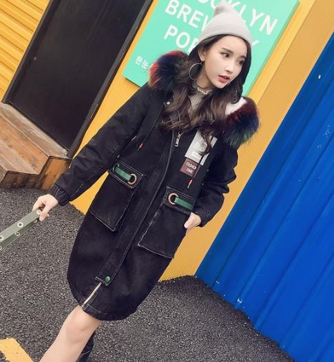 帅气又不失优雅的羊羔绒加厚牛仔短外套推荐（图）