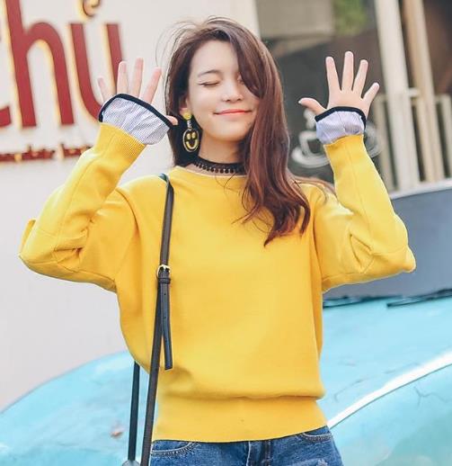 2018最流行时尚甜美的套头长袖毛衣搭配示范(图) 2018最流行时尚甜美的套头长袖毛衣搭配示范(图)