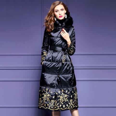 5款时尚流行荷叶高腰羽绒斗篷搭配示范（图）