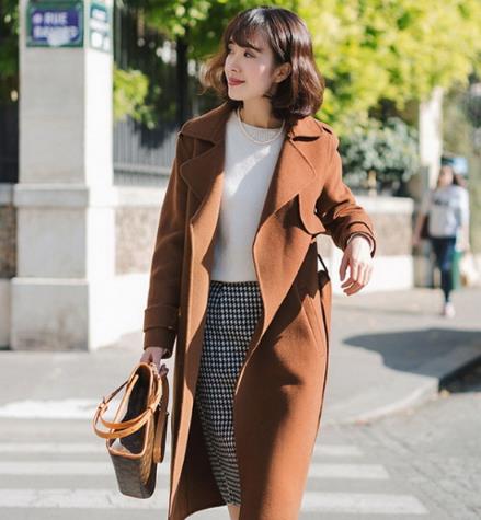 中长款毛呢外套这样搭配显身材展现时尚魅力（图）