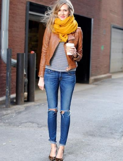 不同脸型不同搭法：围巾戴法有窍门推荐（图）