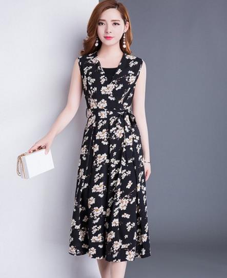 印花雪纺吊带连体裤搭配：5款连体裤显瘦减龄(图)