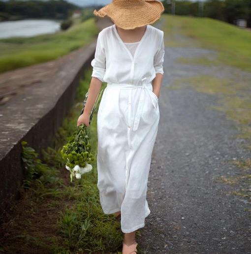 早秋棉麻文艺连衣裙搭配:打造清新飘逸民族风 早秋棉麻文艺连衣裙搭配:打造清新飘逸民族风