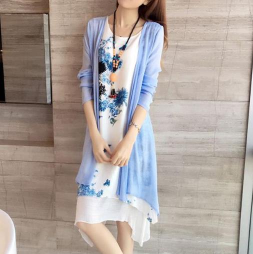 早秋棉麻文艺连衣裙搭配：打造清新飘逸民族风