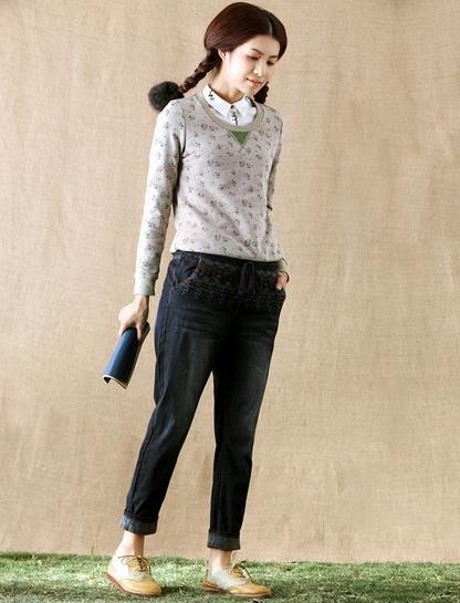 T恤搭配印花雪纺哈伦裤:时尚帅气哈伦裤推荐(图) T恤搭配印花雪纺哈伦裤:时尚帅气哈伦裤推荐(图)