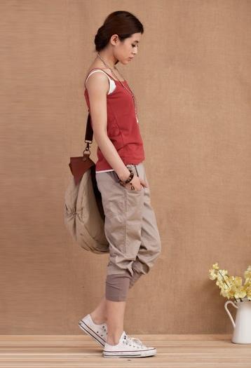 显瘦运动休闲哈伦裤搭配:夏日里小粗腿的救赎 显瘦运动休闲哈伦裤搭配:夏日里小粗腿的救赎