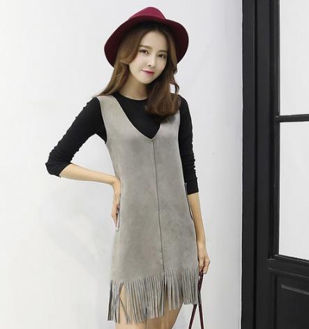 短裤搭配高腰套头流苏T恤：轻松打造大长腿（图）