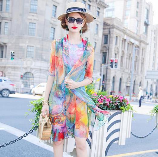 真丝连衣裙：洋溢着小清新的文艺调性（图）