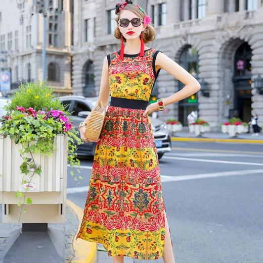 真丝连衣裙：洋溢着小清新的文艺调性（图）