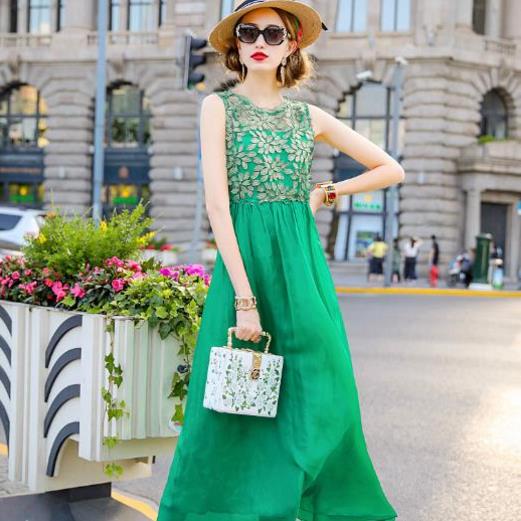 真丝连衣裙：洋溢着小清新的文艺调性（图）