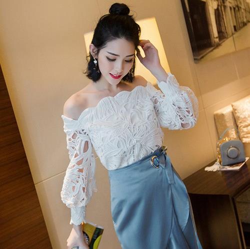 蕾丝衫的多种搭配：6款蕾丝衫搭出轻熟减龄两不误