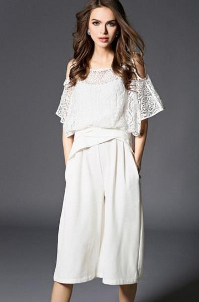 个性青花瓷高腰连体衣搭配：时尚性感女王范（图）