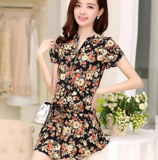 碎花雪纺连衣裙：最为经典不失时尚的款式（图）