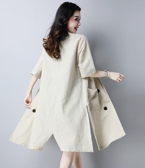 棉麻衫搭配亚麻阔腿七分裤：演绎知性优雅女人范