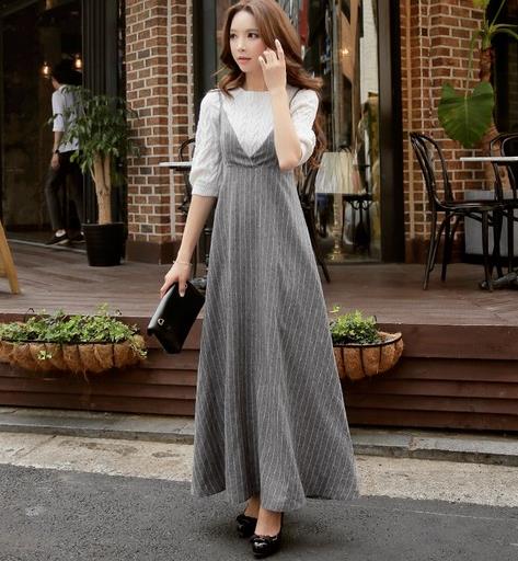 早秋羊呢纯色背带裙搭配:女装新款背带裙推荐 早秋羊呢纯色背带裙搭配:女装新款背带裙推荐