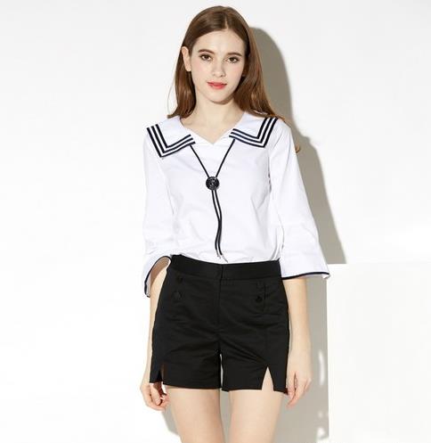 长袖T恤搭配棉麻天丝短裤：轻松搭出文艺范（图）