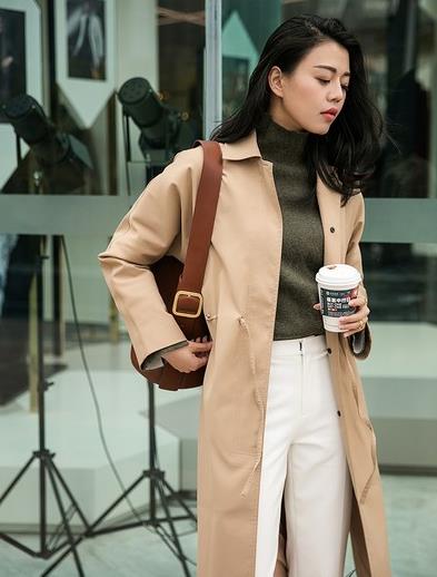 中长款收腰风衣怎么搭配：5款风衣凸显知性范儿