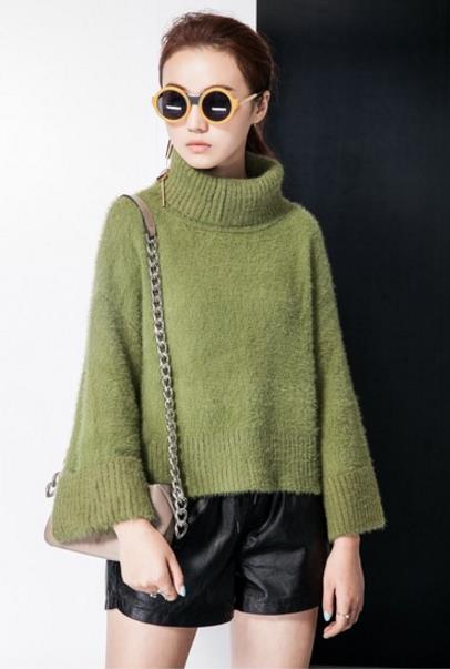 打底裤搭配荷叶袖针织半裙套装:时尚百搭甜美范 打底裤搭配荷叶袖针织半裙套装:时尚百搭甜美范