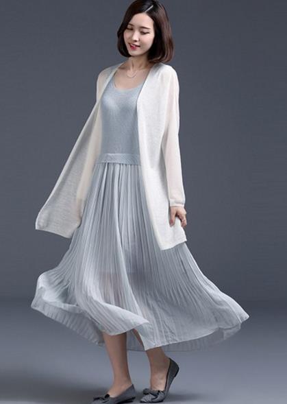 牛仔裤搭配提花圆领针织开衫:青春减龄学院风 牛仔裤搭配提花圆领针织开衫:青春减龄学院风