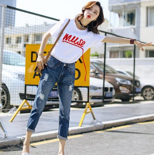 高腰阔腿裤怎么搭配T恤：5款时尚减龄阔腿裤推荐（图）