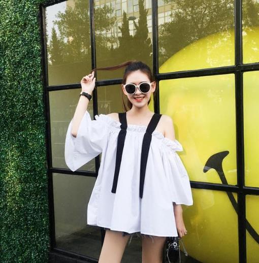 明星同款露肩衬衫搭配：显高显瘦衬衫推荐（图）