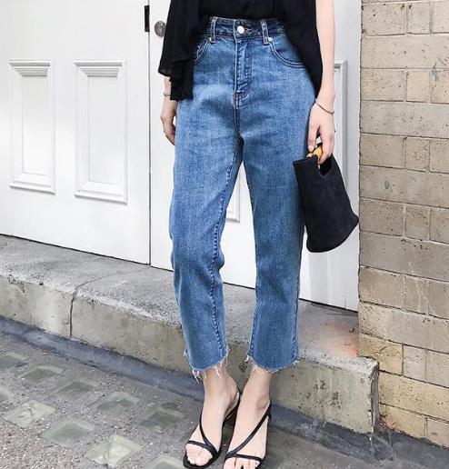 新款薄款高腰显瘦八分阔腿裤：女装阔腿裤推荐（图）