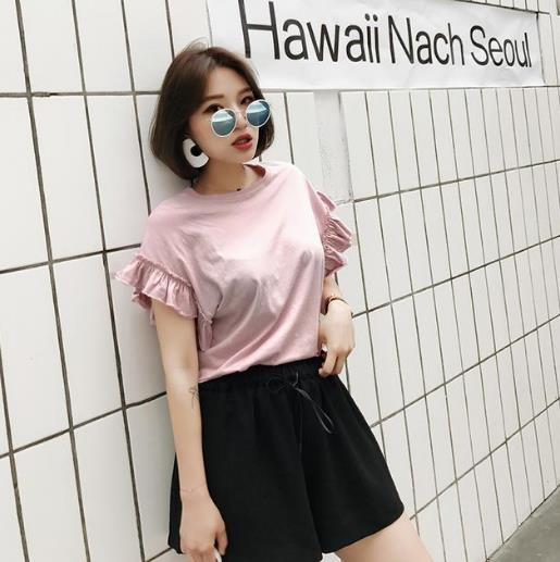 这么凉快的高腰宽松a字裤：显得腰这么细，你造吗？