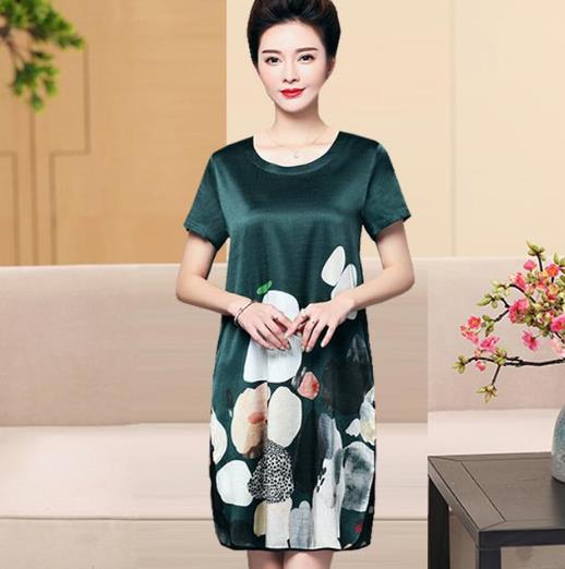 中长款遮肚高端桑蚕丝A字裙：丝滑亲肤又减龄（图）