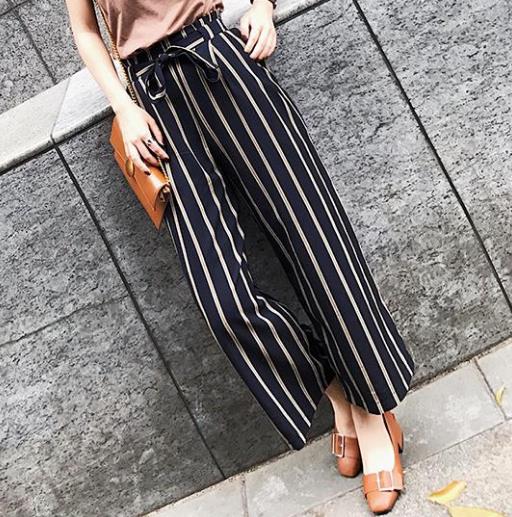 高跟鞋搭配高腰雪纺系带阔腿裤：显瘦显高推荐（图）