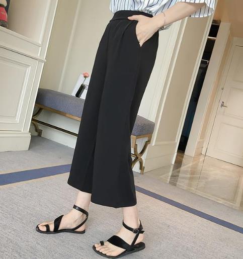 高跟鞋搭配高腰雪纺系带阔腿裤：显瘦显高推荐（图）