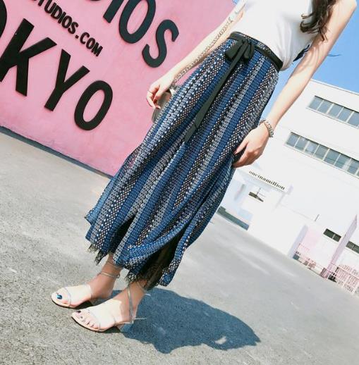 高跟鞋搭配高腰雪纺系带阔腿裤：显瘦显高推荐（图）