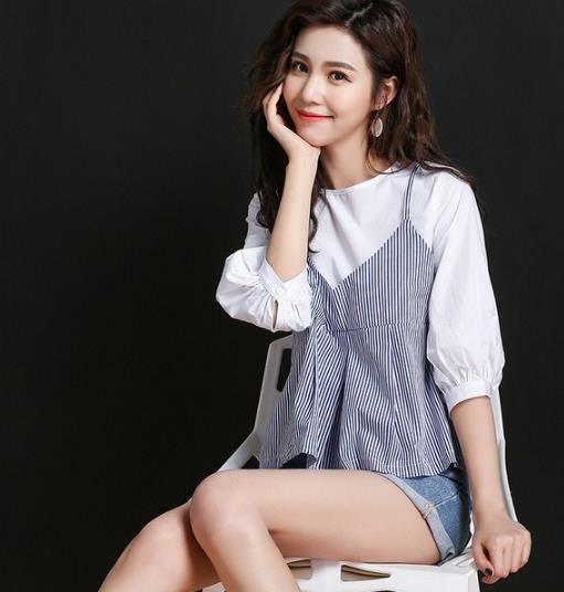 高腰裙搭配七分袖雪纺衬衫:打造秋日休闲范儿(图) 高腰裙搭配七分袖雪纺衬衫:打造秋日休闲范儿(图)