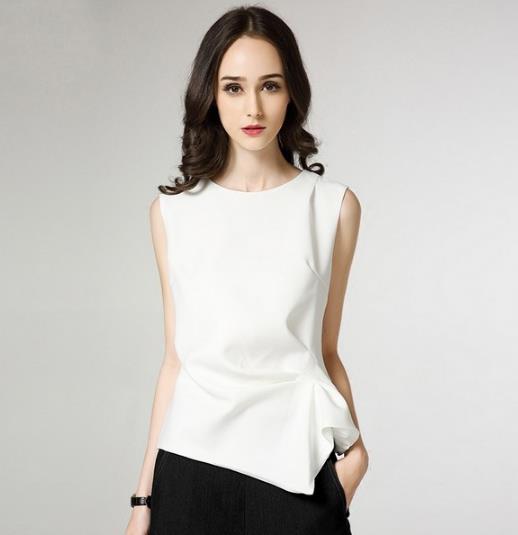 高腰裙搭配七分袖雪纺衬衫：打造秋日休闲范儿（图）