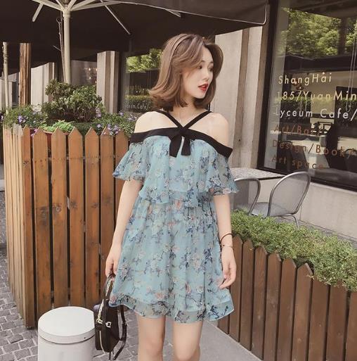 6款休闲时尚碎花雪纺连衣裙：清新甜美连衣裙分