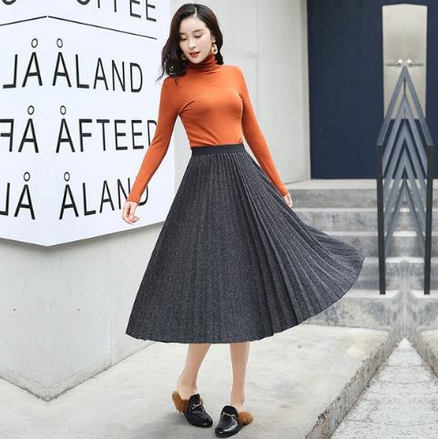 怎样才能穿出婀娜窈窕曲线美 格子毛呢裙搭配示范