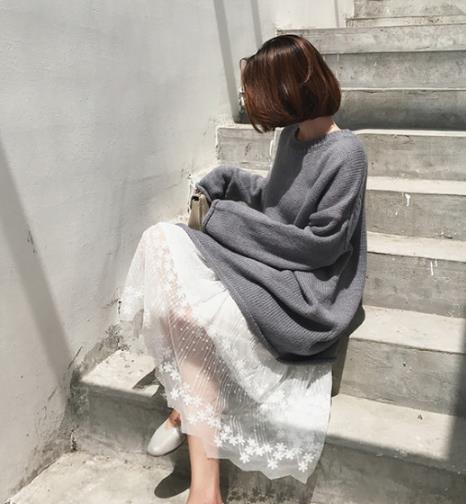 中长款毛衣搭配时髦又保暖：一秒变女神（图）